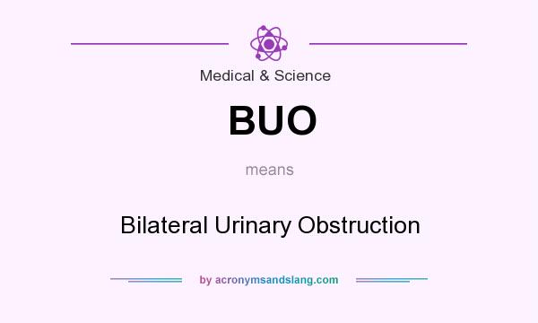 What does BUO mean? It stands for Bilateral Urinary Obstruction