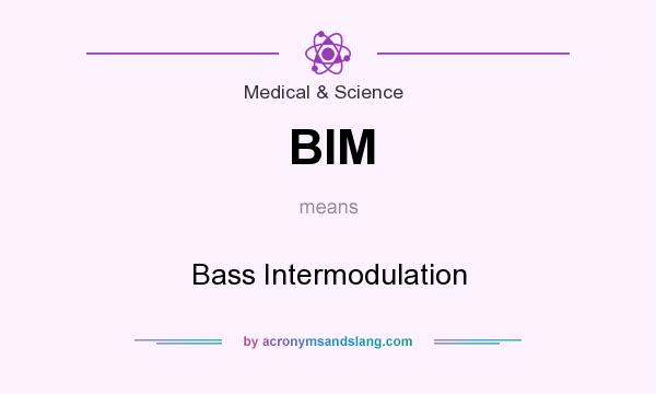 What does BIM mean? It stands for Bass Intermodulation