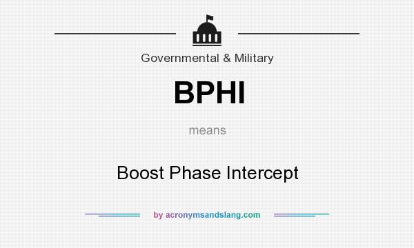 What does BPHI mean? It stands for Boost Phase Intercept