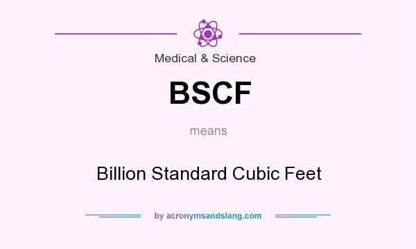 What does BSCF mean? It stands for Billion Standard Cubic Feet