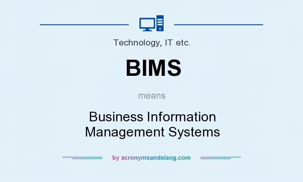 What does BIMS mean? It stands for Business Information Management Systems