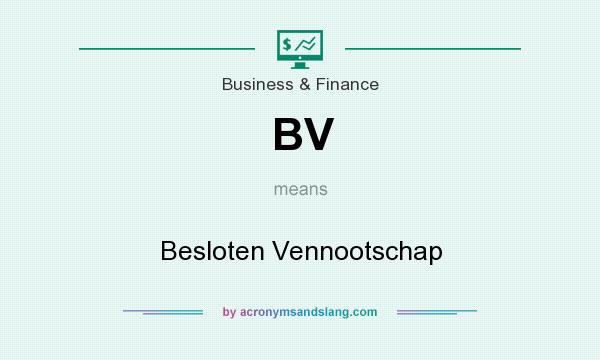 What does BV mean? It stands for Besloten Vennootschap
