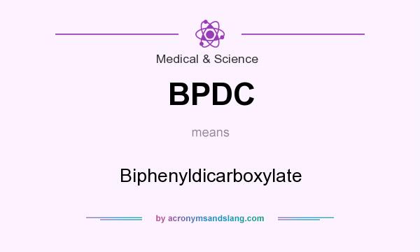 What does BPDC mean? It stands for Biphenyldicarboxylate