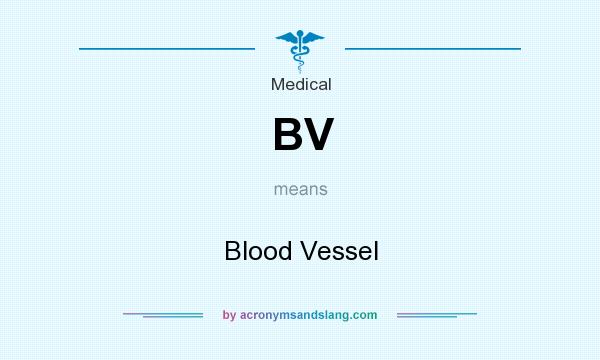 What does BV mean? It stands for Blood Vessel