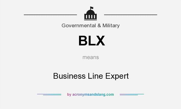 What does BLX mean? It stands for Business Line Expert
