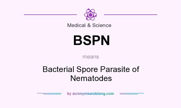What does BSPN mean? It stands for Bacterial Spore Parasite of Nematodes