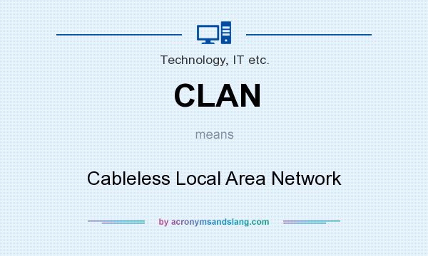 What does CLAN mean? It stands for Cableless Local Area Network