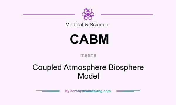 What does CABM mean? It stands for Coupled Atmosphere Biosphere Model