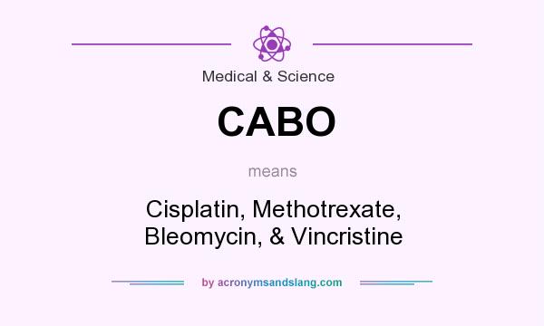 What does CABO mean? It stands for Cisplatin, Methotrexate, Bleomycin, & Vincristine