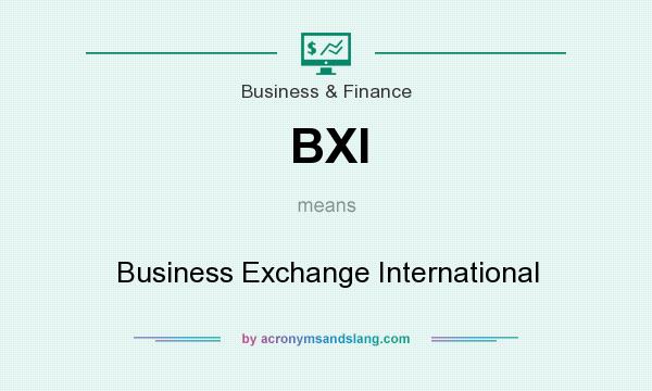 What does BXI mean? It stands for Business Exchange International
