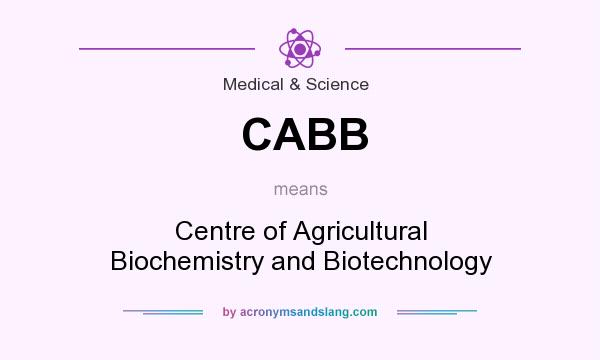 What does CABB mean? It stands for Centre of Agricultural Biochemistry and Biotechnology