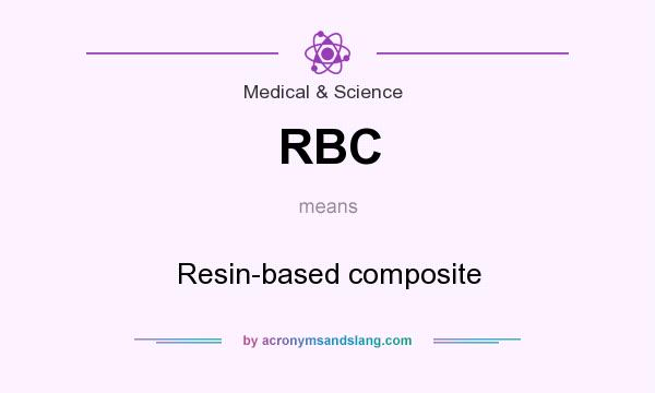 What does RBC mean? It stands for Resin-based composite