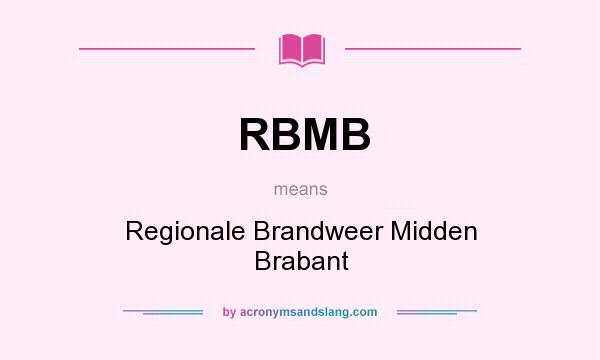 What does RBMB mean? It stands for Regionale Brandweer Midden Brabant