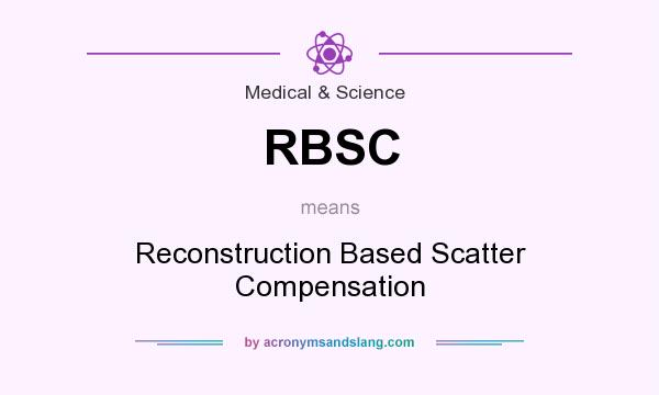 What does RBSC mean? It stands for Reconstruction Based Scatter Compensation
