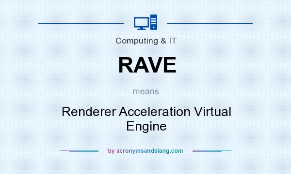 What does RAVE mean? It stands for Renderer Acceleration Virtual Engine
