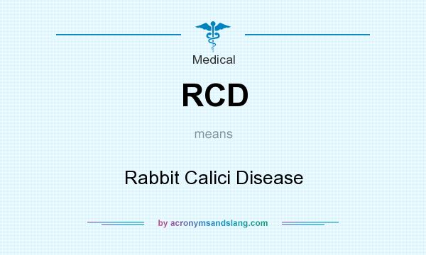 What does RCD mean? It stands for Rabbit Calici Disease