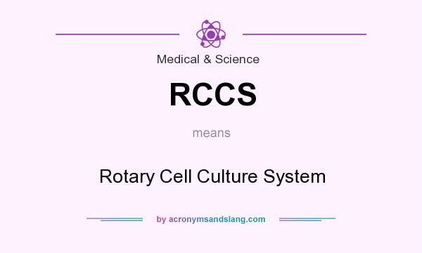 What does RCCS mean? It stands for Rotary Cell Culture System