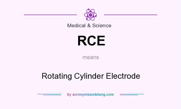 What does RCE mean? It stands for Rotating Cylinder Electrode