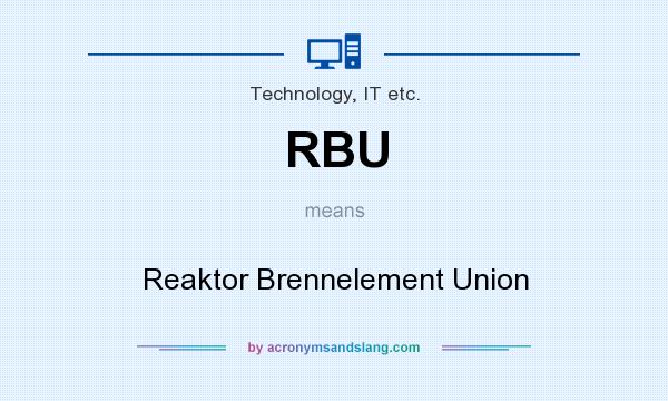 What does RBU mean? It stands for Reaktor Brennelement Union