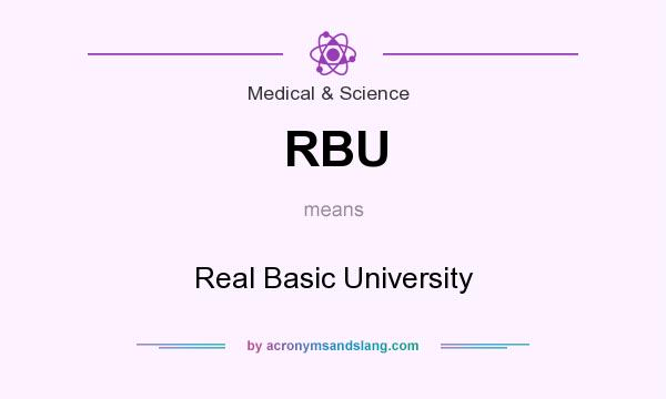 What does RBU mean? It stands for Real Basic University