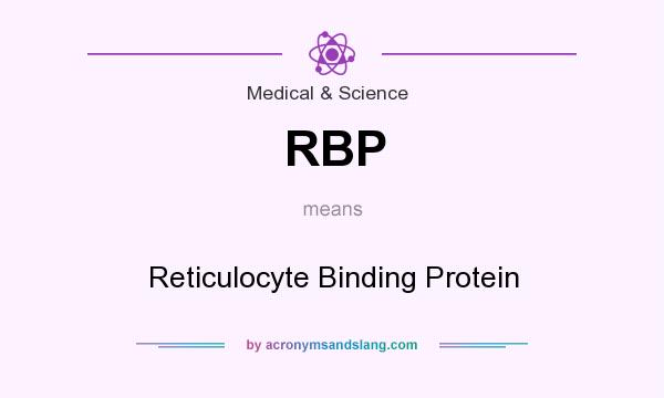 What does RBP mean? It stands for Reticulocyte Binding Protein