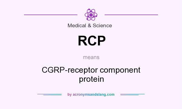 What does RCP mean? It stands for CGRP-receptor component protein