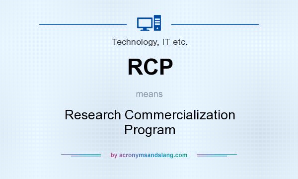 What does RCP mean? It stands for Research Commercialization Program