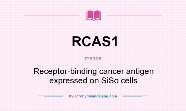 What does RCAS1 mean? It stands for Receptor-binding cancer antigen expressed on SiSo cells