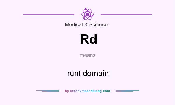 What does Rd mean? It stands for runt domain