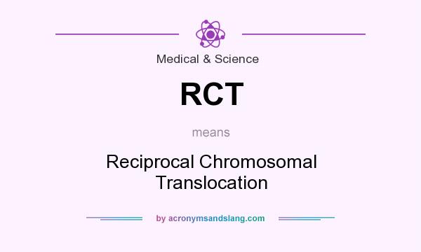 What does RCT mean? It stands for Reciprocal Chromosomal Translocation