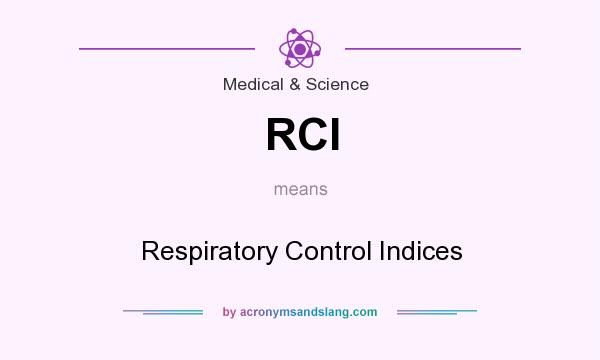 What does RCI mean? It stands for Respiratory Control Indices