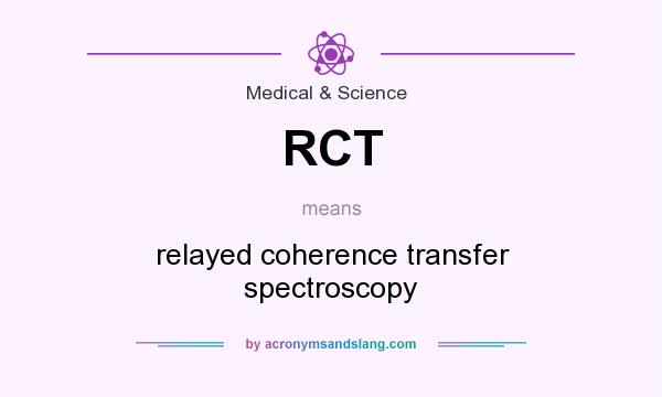 What does RCT mean? It stands for relayed coherence transfer spectroscopy