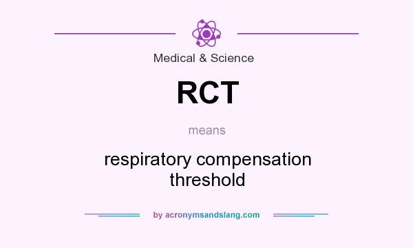 What does RCT mean? It stands for respiratory compensation threshold