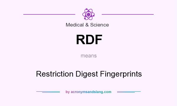 What does RDF mean? It stands for Restriction Digest Fingerprints