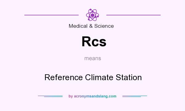 What does Rcs mean? It stands for Reference Climate Station