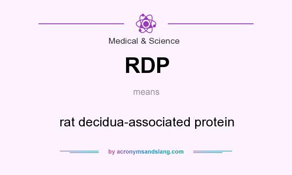 What does RDP mean? It stands for rat decidua-associated protein