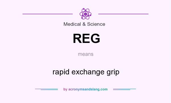 What does REG mean? It stands for rapid exchange grip