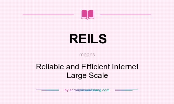 What does REILS mean? It stands for Reliable and Efficient Internet Large Scale