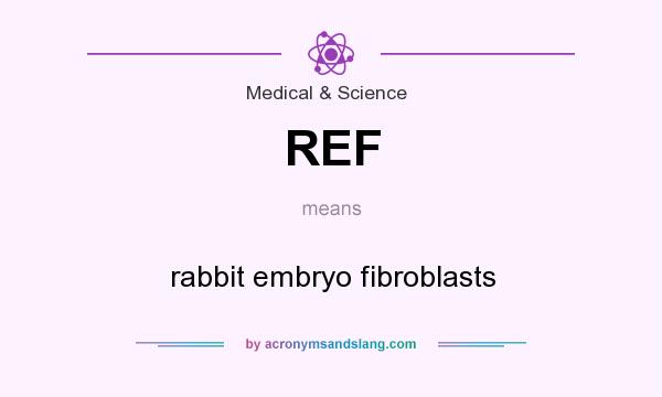 What does REF mean? It stands for rabbit embryo fibroblasts
