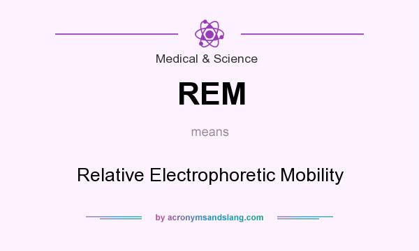 What does REM mean? It stands for Relative Electrophoretic Mobility