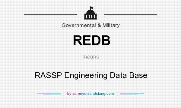 What does REDB mean? It stands for RASSP Engineering Data Base