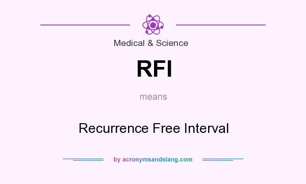 What does RFI mean? It stands for Recurrence Free Interval