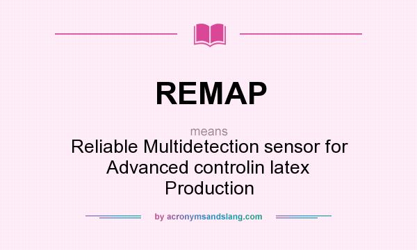 What does REMAP mean? It stands for Reliable Multidetection sensor for Advanced controlin latex Production
