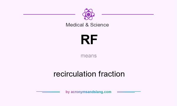 What does RF mean? It stands for recirculation fraction