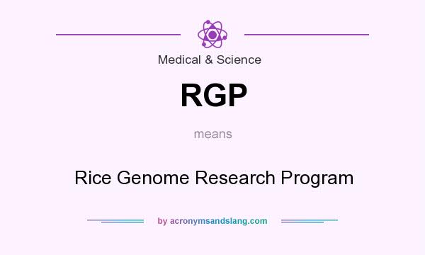 What does RGP mean? It stands for Rice Genome Research Program