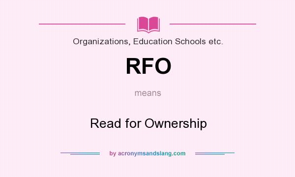 What does RFO mean? It stands for Read for Ownership