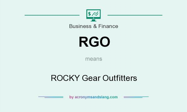 What does RGO mean? It stands for ROCKY Gear Outfitters