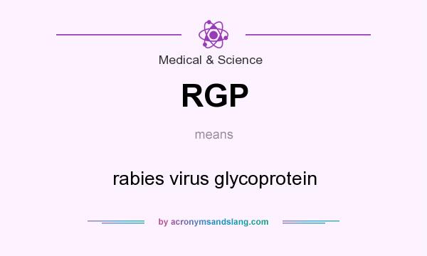 What does RGP mean? It stands for rabies virus glycoprotein