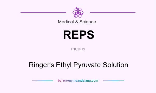 What does REPS mean? It stands for Ringer`s Ethyl Pyruvate Solution
