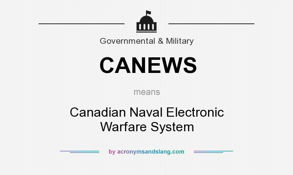 What does CANEWS mean? It stands for Canadian Naval Electronic Warfare System